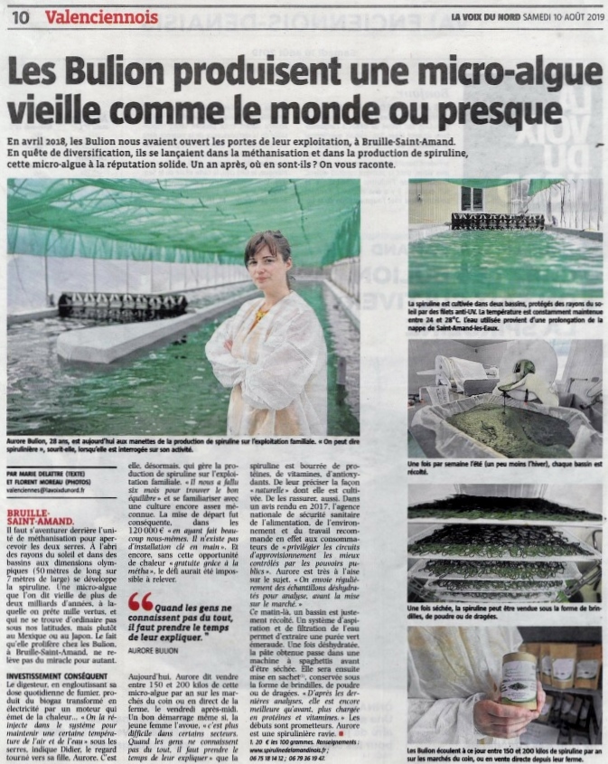 Presse : Histoire de la spiruline